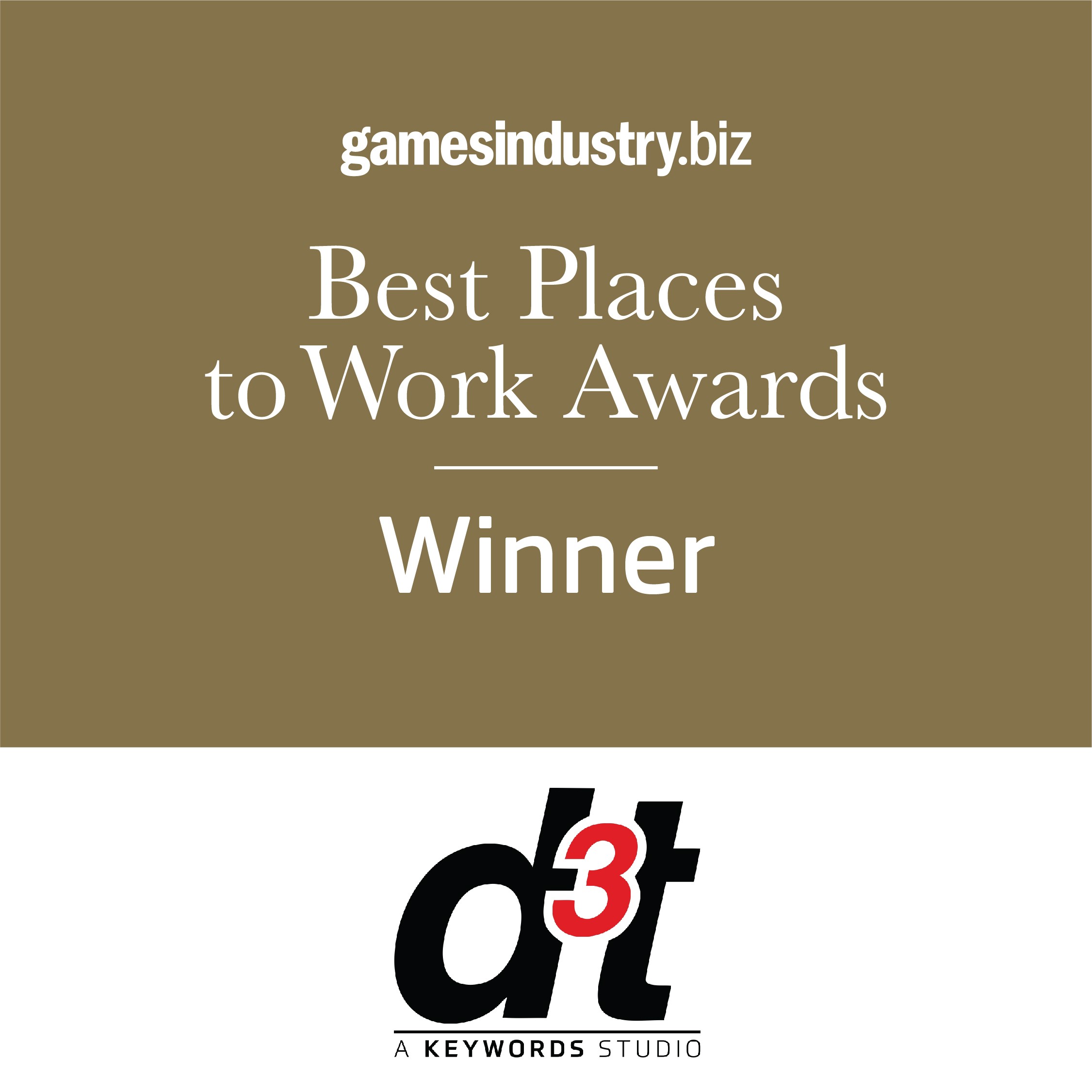 d3t wins GamesIndustry.biz Best Places to Work 2020 | d3t